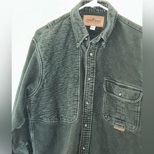 Lewis Creek heavy weight velour shooting shirt men's sz M Made in USA